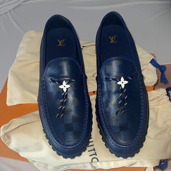 Louis Vuitton - Racer Moccasin: Color; Marine - size 11 - Picture 8 of 16